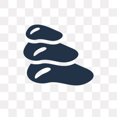 Üç taş üzerinde şeffaf arka plan izole simge vektör, üç taş saydamlık kavramı kullanılan web ve mobil olabilir