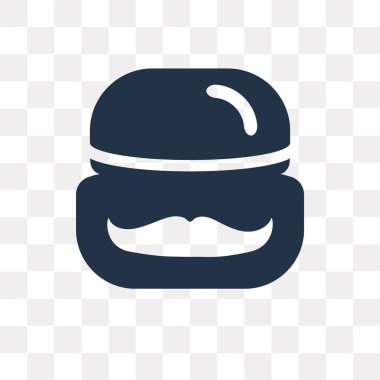 Saydam arka plan üzerinde bıyık ürün saydamlık kavramı izole bıyık ürün vektör simge kullandığınız web ve mobil olabilir