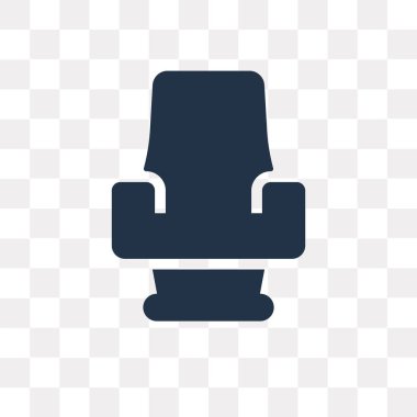 Saydam arka plan üzerinde sinema koltuğu saydamlık kavramı izole sinema koltuğu vektör simge kullandığınız web ve mobil olabilir