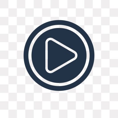 Düğme vektör simgesi üzerinde şeffaf arka plan izole oynamak, oyun düğme saydamlık kavramı kullanılan web ve mobil olabilir