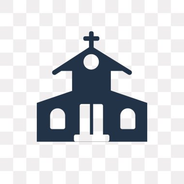 Saydam arka plan üzerinde kilise saydamlık kavramı izole kilise vektör simge kullandığınız web ve mobil olabilir