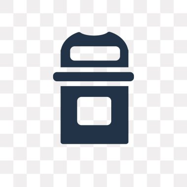 Şeffaf arka plan üzerinde depo gözü saydamlık kavramı izole kutusu vektör simgesi olabilir kullanılan web ve mobil