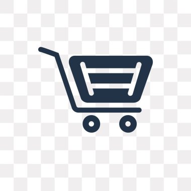 Saydam arka plan üzerinde sepeti saydamlık kavramı izole sepeti vektör simge kullandığınız web ve mobil olabilir
