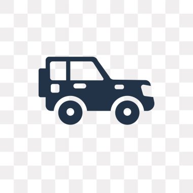 Saydam arka plan üzerinde araba saydamlık kavramı izole araba vektör simge kullandığınız web ve mobil olabilir