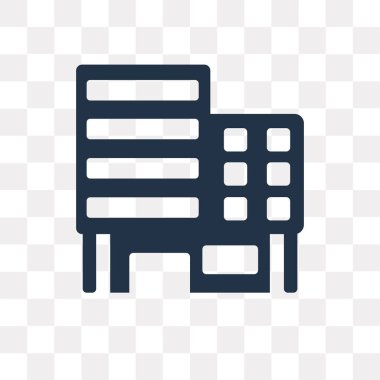 saydam arka plan üzerinde izole vektör simgesi bina, saydamlık kavramı bina kullanılan web ve mobil olabilir