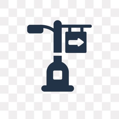 Sokak lambası vektör simge şeffaf arka plan üzerinde sokak lambası saydamlık kavramı izole kullanılan web ve mobil olabilir