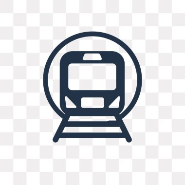 Saydam arka plan üzerinde Metro saydamlık kavramı izole Metro vektör simge kullandığınız web ve mobil olabilir