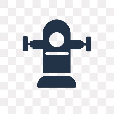 Saydam arka plan üzerinde hidrant saydamlık kavramı izole hidrant vektör simge kullandığınız web ve mobil olabilir