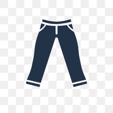 Saydam arka plan üzerinde Chinos pantolon saydamlık kavramı izole chinos pantolon vektör simge kullandığınız web ve mobil olabilir