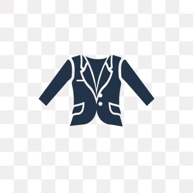 Saydam arka plan üzerinde Oxford dalga Blazer saydamlık kavramı izole Oxford dalga Blazer vektör simge kullandığınız web ve mobil olabilir