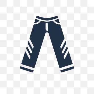 Kot üzerinde şeffaf arka plan izole simge vektör, kot saydamlık kavramı kullanılan web ve mobil olabilir