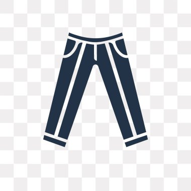 Saydam arka plan üzerinde Oxford dalga takım elbise pantolon saydamlık kavramı izole Oxford dalga takım elbise pantolon vektör simge kullandığınız web ve mobil olabilir