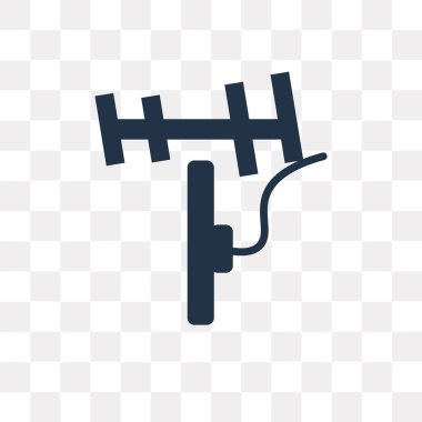 Saydam arka plan üzerinde anten saydamlık kavramı izole anten vektör simge kullandığınız web ve mobil olabilir