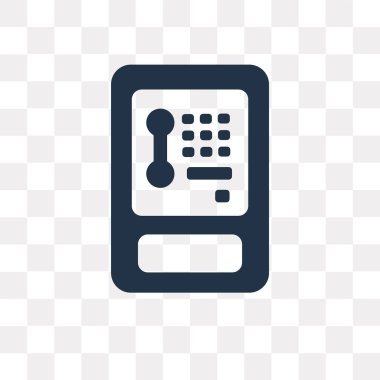 Genel telefon vektör simge şeffaf arka plan üzerinde genel telefon saydamlık kavramı izole kullanılan web ve mobil olabilir