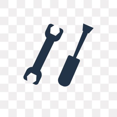 Tornavida ve şeffaf arka plan üzerinde izole Doble anahtar vektör simgesine tornavida ve Doble anahtarı saydamlık kavramı kullanılan web ve mobil olabilir