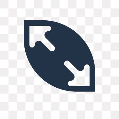 Saydam arka plan üzerinde izole vektör simge yeniden boyutlandırmak yeniden boyutlandırma saydamlık kavramı kullanılan web ve mobil olabilir