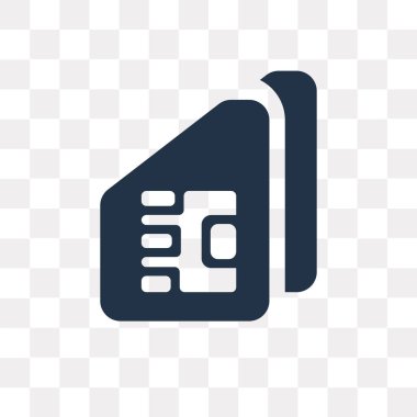 Saydam arka plan üzerinde SIM saydamlık kavramı izole SIM vektör simge kullandığınız web ve mobil olabilir