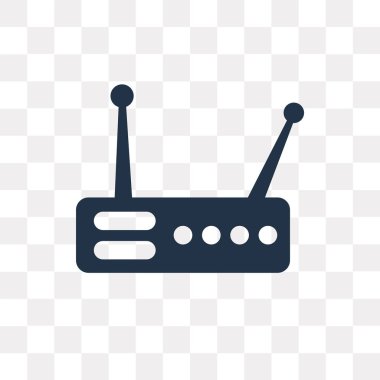 Saydam arka plan üzerinde kablosuz saydamlık kavramı izole kablosuz vektör simge kullandığınız web ve mobil olabilir