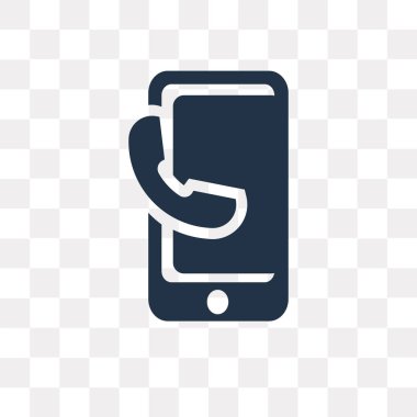 Kullandığınız web ve mobil telefon vektör simge şeffaf arka plan üzerinde mobil saydamlık kavramı izole olabilir