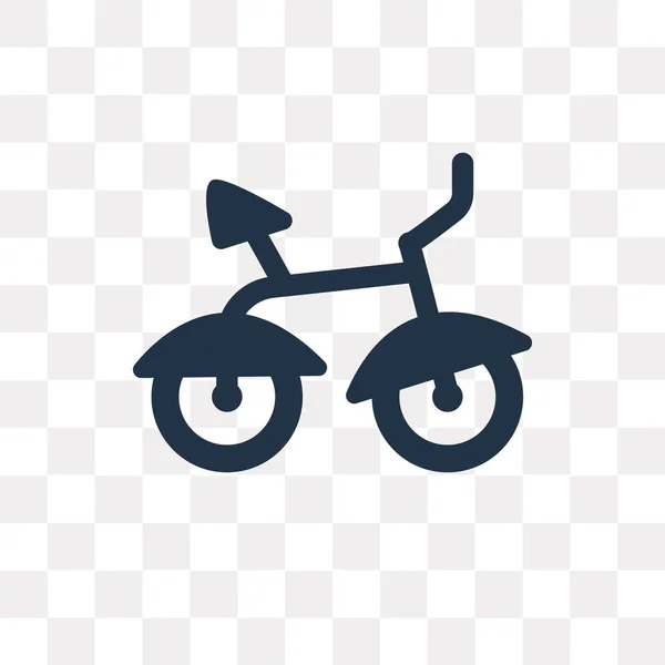 Ícone Vetor Bicicleta Isolado Fundo Transparente Conceito Transparência Bicicleta Pode — Vetor de Stock