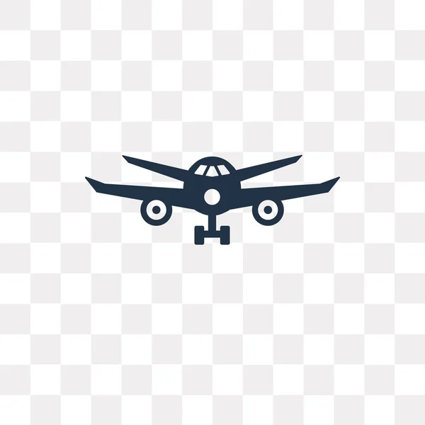 Passagiersvliegtuig Vector Pictogram Geïsoleerd Transparante Achtergrond Airliner Transparantie Concept Kunnen — Stockvector