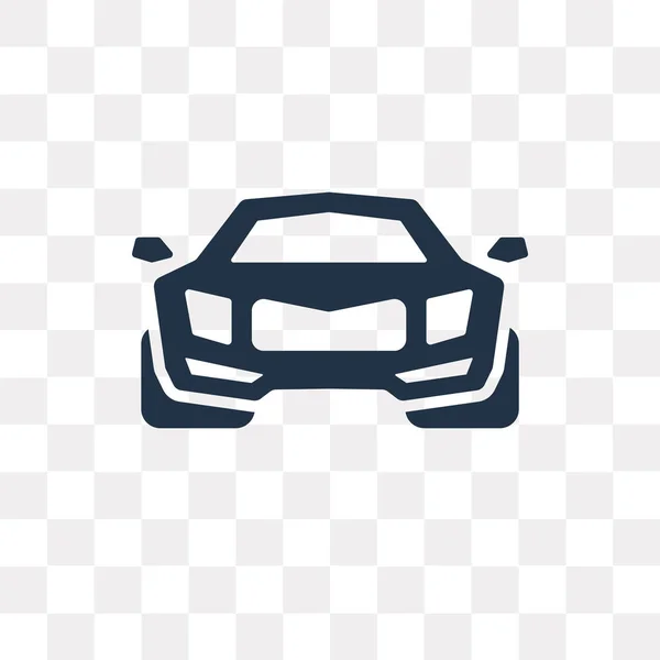 Ícone Vetor Carro Esportivo Isolado Fundo Transparente Conceito Transparência Carro — Vetor de Stock
