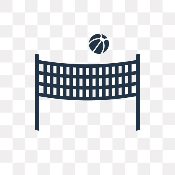 Beachvolleyball Vektor Symbol Auf Transparentem Hintergrund Isoliert Beachvolleyball Transparenzkonzept Kann — Stockvektor