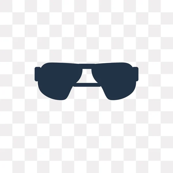 Ícone Vetor Óculos Sol Isolado Fundo Transparente Conceito Transparência Óculos — Vetor de Stock
