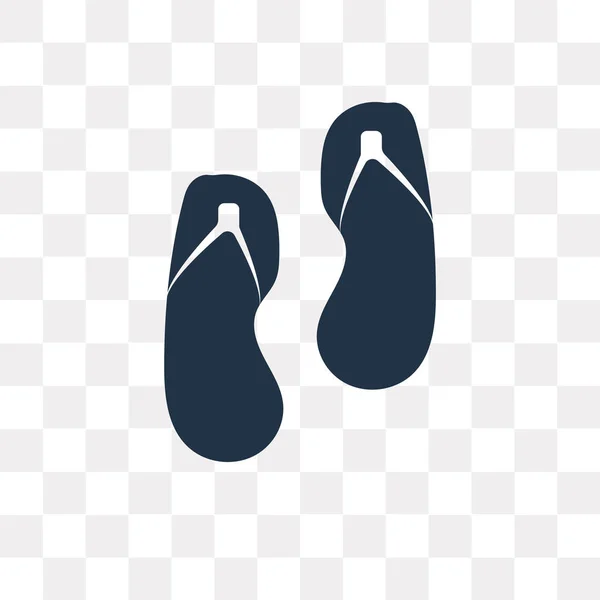 Flip Flops Vektorsymbol Isoliert Auf Transparentem Hintergrund Flip Flops Transparenzkonzept — Stockvektor