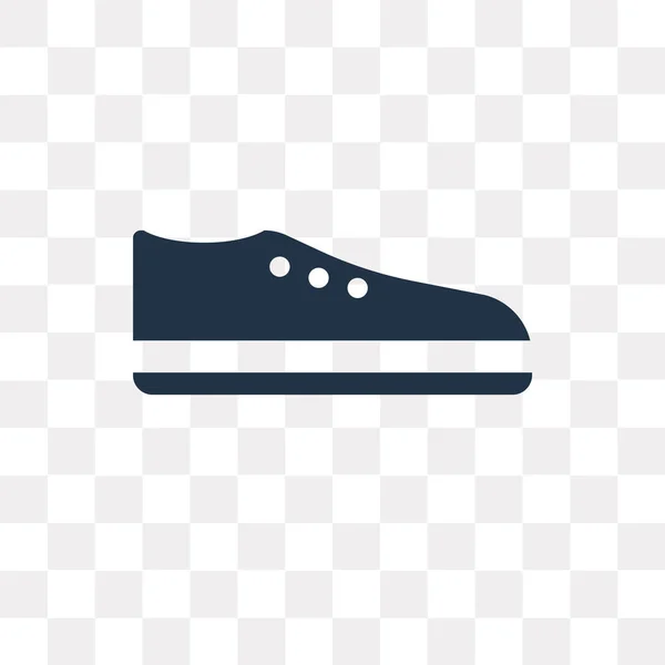 Icono Vector Zapato Aislado Sobre Fondo Transparente Concepto Transparencia Zapato — Vector de stock
