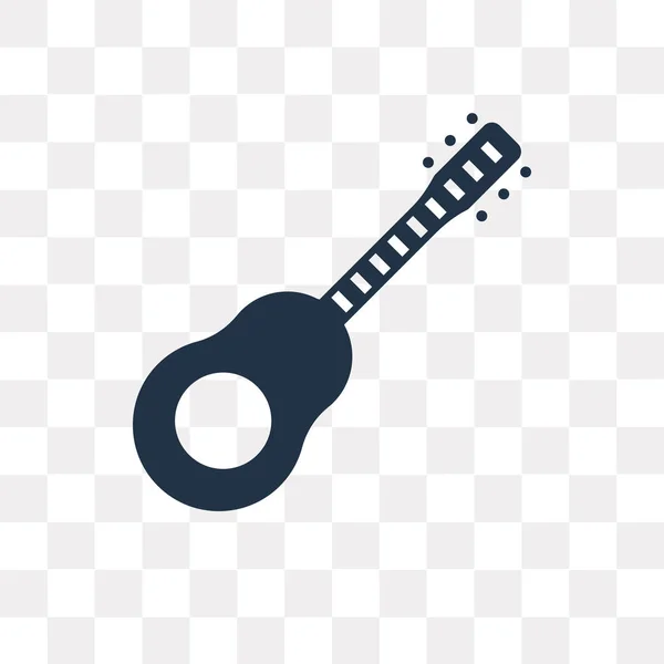 Icono Vector Guitarra Aislado Sobre Fondo Transparente Concepto Transparencia Guitarra — Archivo Imágenes Vectoriales