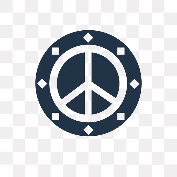 Векторна Іконка Миру Ізольована Прозорому Фоні Концепція Прозорості Миру Може — стоковий вектор