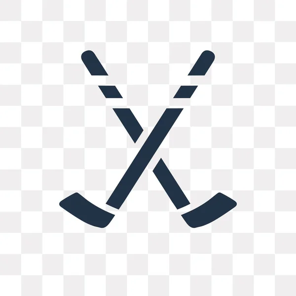 Hockey Vector Pictogram Geïsoleerd Transparante Achtergrond Hockey Transparantie Concept Kunnen — Stockvector