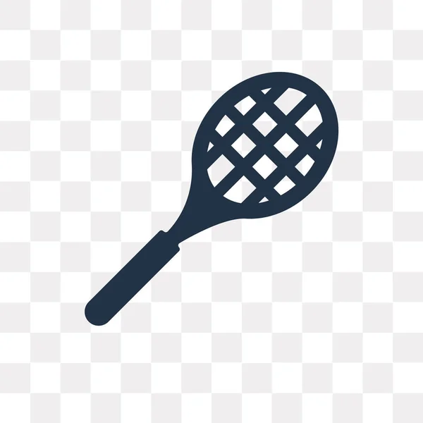 Raqueta Tenis Vector Icono Aislado Sobre Fondo Transparente Concepto Transparencia — Archivo Imágenes Vectoriales