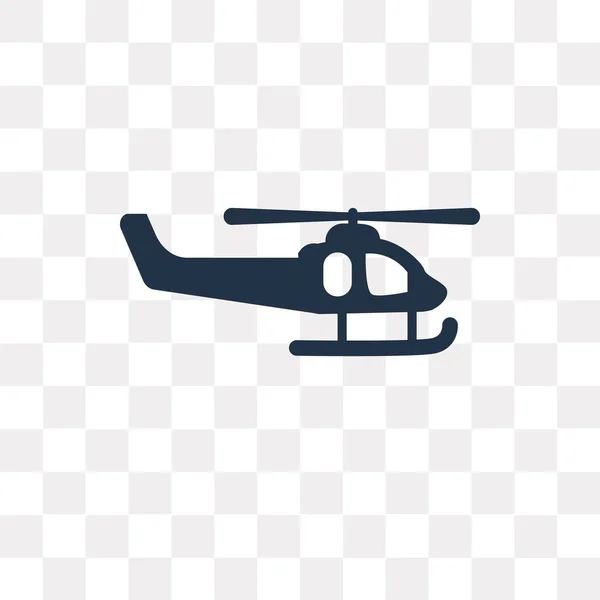 Піктограма Вектора Вертольота Ізольована Прозорому Фоні Концепція Прозорості Вертольота Може — стоковий вектор