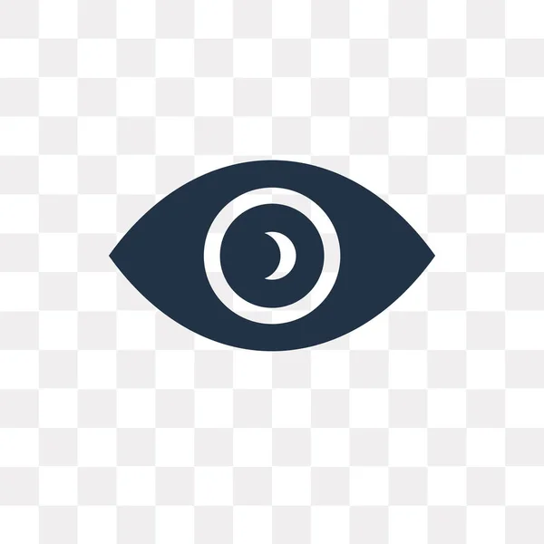 Vision Vektor Symbol Isoliert Auf Transparentem Hintergrund Vision Transparenz Konzept — Stockvektor