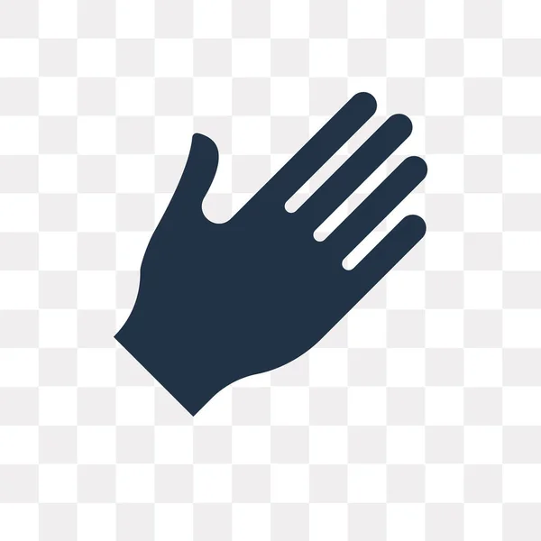 Διάνυσμα Εικονίδιο Χεριού Που Απομονώνονται Διαφανές Φόντο Χέρι Διαφάνεια Έννοια — Διανυσματικό Αρχείο