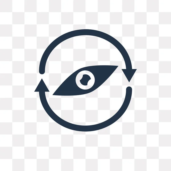 Augenvektorsymbol Isoliert Auf Transparentem Hintergrund Auge Transparenz Konzept Kann Web — Stockvektor