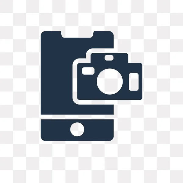 Vector Camerasymbool Geïsoleerd Transparante Achtergrond Camera Transparantie Concept Kunnen Gebruikte — Stockvector