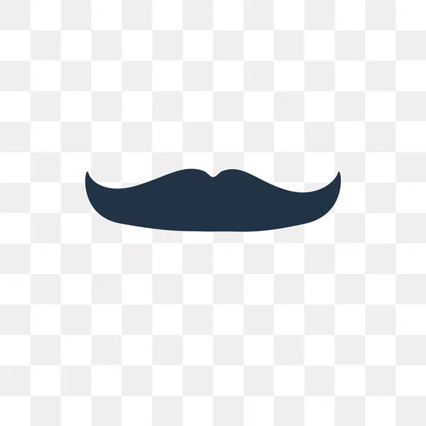 Векторна Піктограма Big Moustache Ізольована Прозорому Фоні Концепція Прозорості Big — стоковий вектор