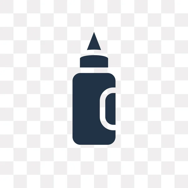 Aplicator Bottle Vector Icon Isolated Transparent Background Aplicator Bottle Transparency — Stock Vector