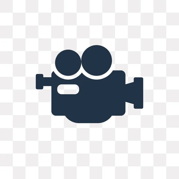 Proffesional Video Camera Вектор Значок Изолирован Прозрачном Фоне Proffesional Video — стоковый вектор