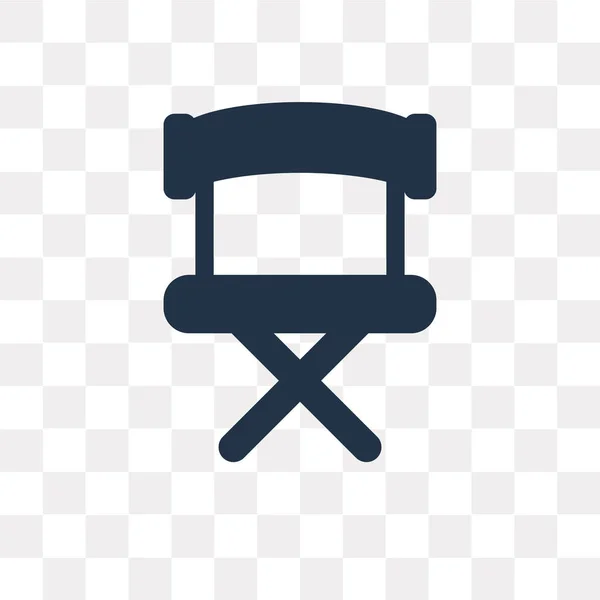 Director Chair vector icon isolated on transparent background, Director Chair transparency concept can be used web and mobile