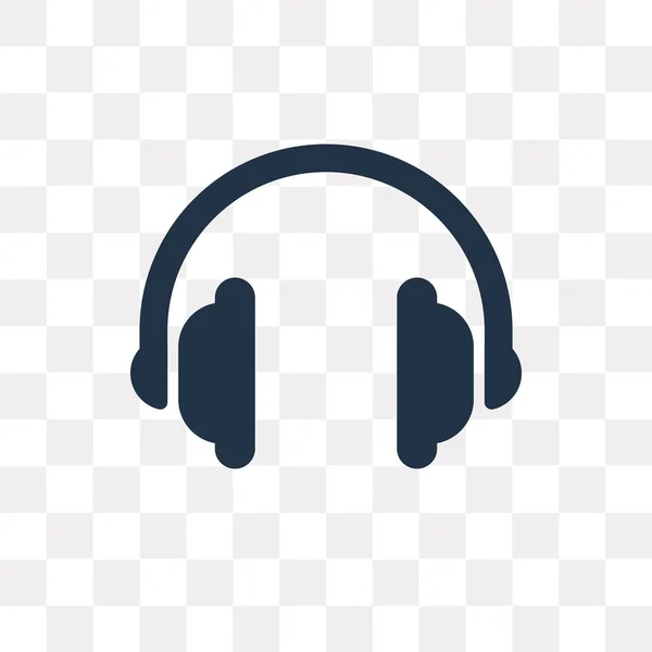 Saydam arka plan üzerinde kulaklık şeffaflık konsepti izole kulaklık vektör simge kullandığınız web ve mobil olabilir