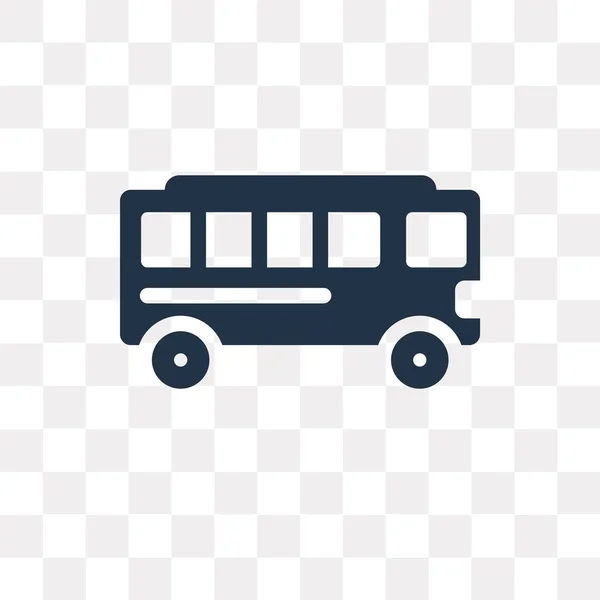 Okul Otobüsü Vektör Simge Şeffaf Arka Plan Üzerinde Okul Otobüsü — Stok Vektör