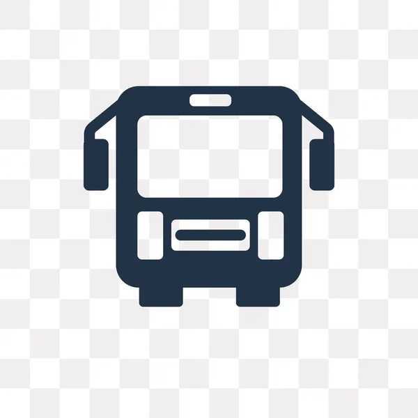 Icono Vector Bus Aislado Fondo Transparente Concepto Transparencia Bus Puede — Vector de stock