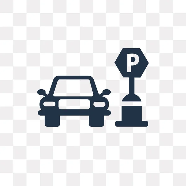 Ícone de estacionamento de carro em estilo simples ilustração em vetor  suporte automático em fundo branco isolado conceito de negócio roadsign