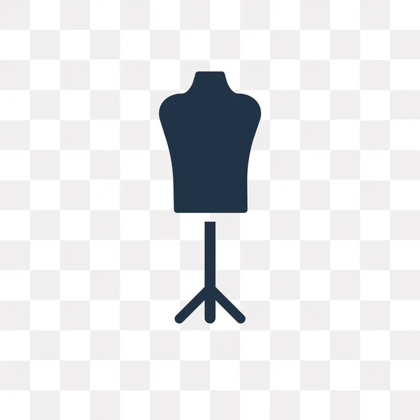 Etalagepop Vector Pictogram Geïsoleerd Transparante Achtergrond Mannequin Transparantie Concept Kunnen — Stockvector