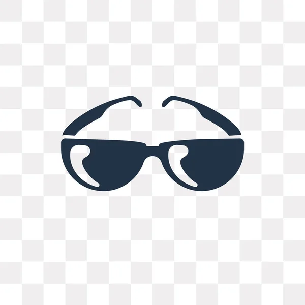 Pilotażowe Okulary Wektor Ikona Przezroczyste Tło Pojęcie Przejrzystości Okulary Przeciwsłoneczne — Wektor stockowy