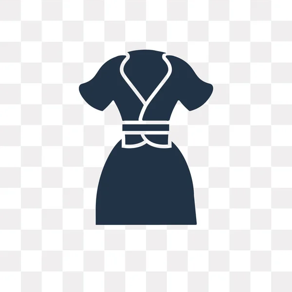 Wrap Jerseyklänning Vektor Ikonen Isolerad Transparent Bakgrund Jersey Wrap Klänning — Stock vektor